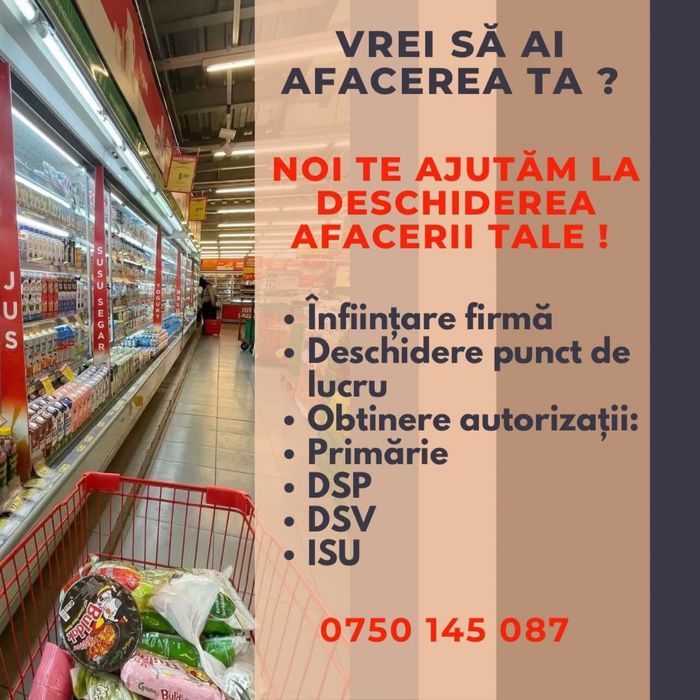 Deschidere Supermarket/Magazin Alimentar de la zero fara stres