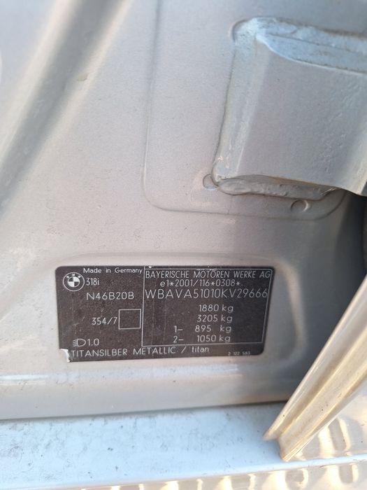 Ușa amortizoare arcuri bascule tragar bmw e90 n46b20b