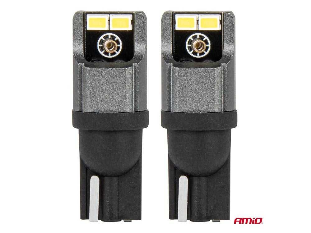 Крушки AMIO CANBUS LED 4SMD T10 W5W W10W 12-24V