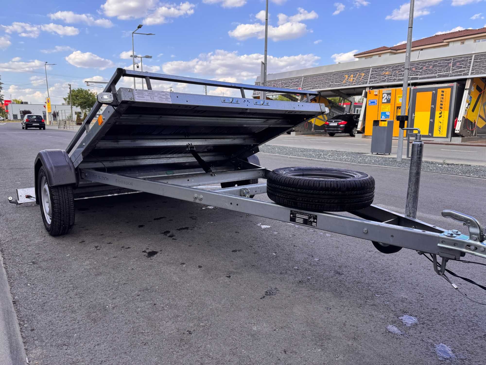 Remorca auto basculabila ATV UTV utilaje 750 kg inmatriculata 256×160