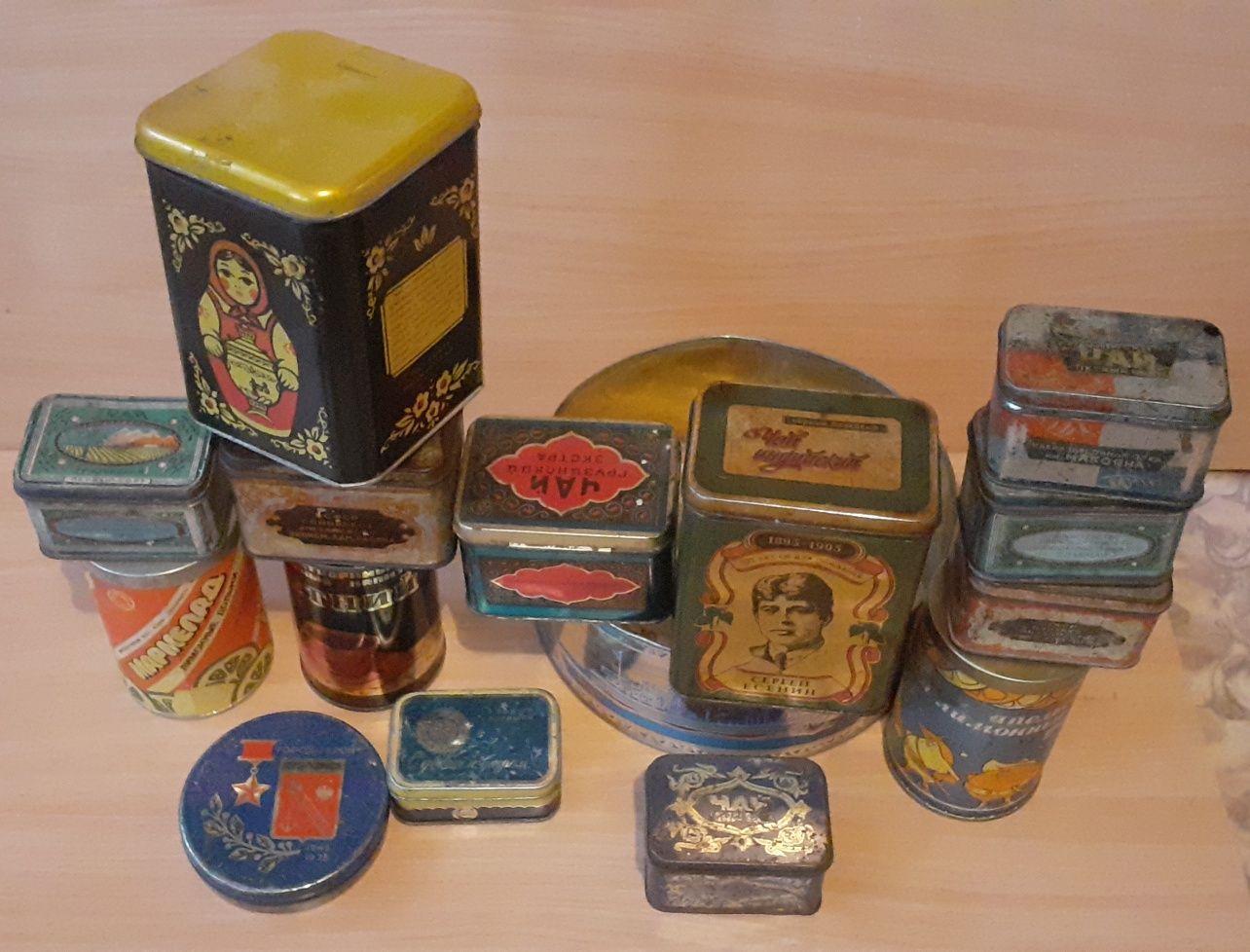 Коробочки от чая советские