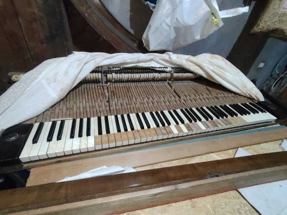 Pian clasic cu coada, dezmembrat