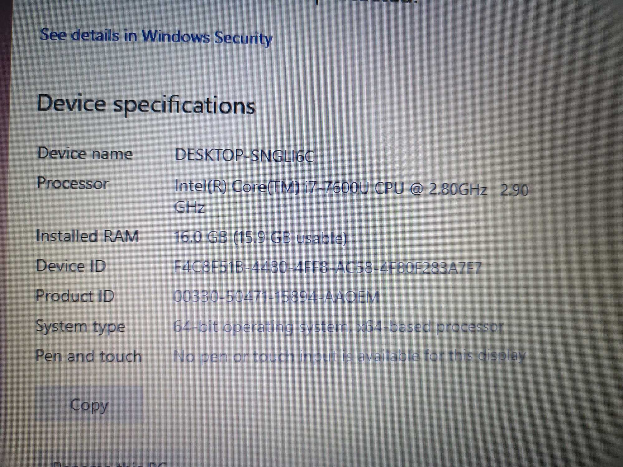Dell Latitude 5580-i7-7600u-2,80Ghz,NVidia930MX,ram 16GB,SSD,15,6"disp