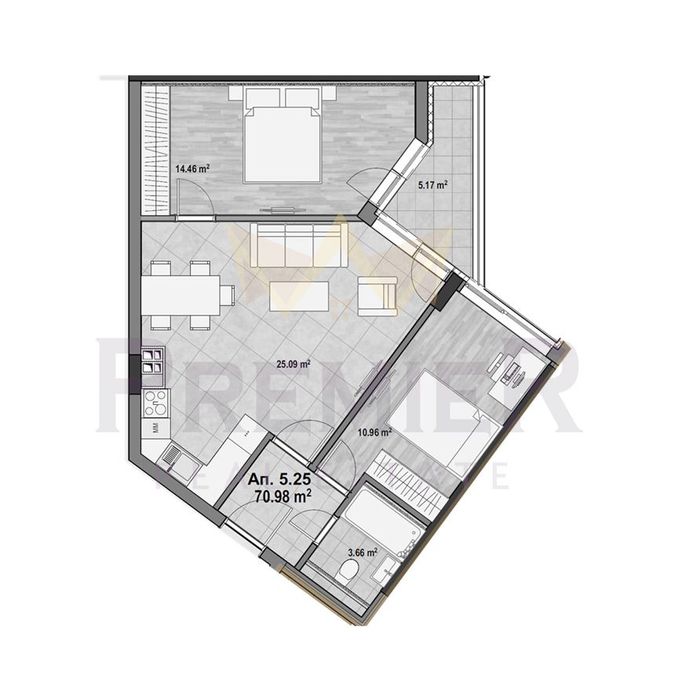 Продава се Тристаен апартамент в София, Младост 4 - 82 кв.м за 2433 €/кв.м - Снимка #9