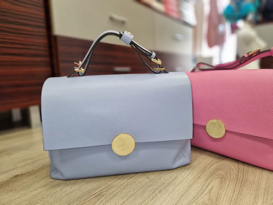 Елегантна дамска чанта Италия "GENUINE LEATHER"