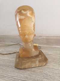 Statueta lampa din alabastru