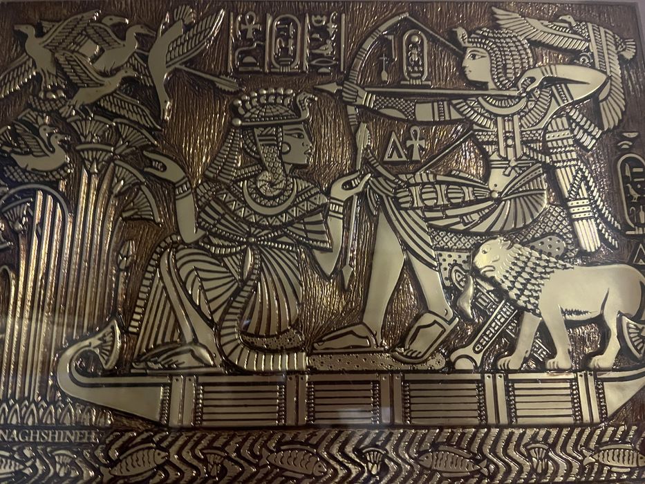 Метална декоративна картина в египетски стил