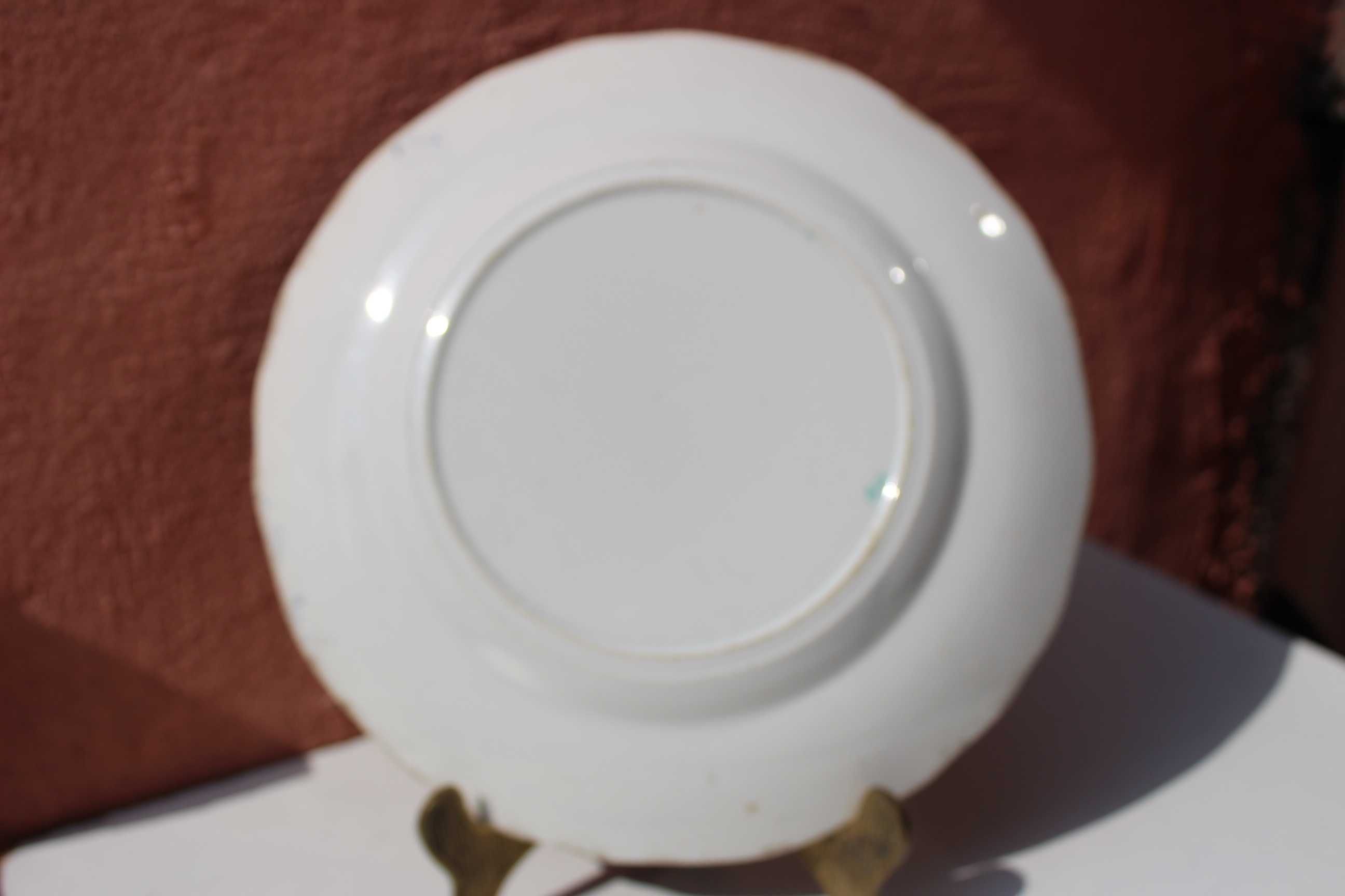 Set 2 farfurii CHINA, Export porcelain, secolul 19, 26,5 cm diametru