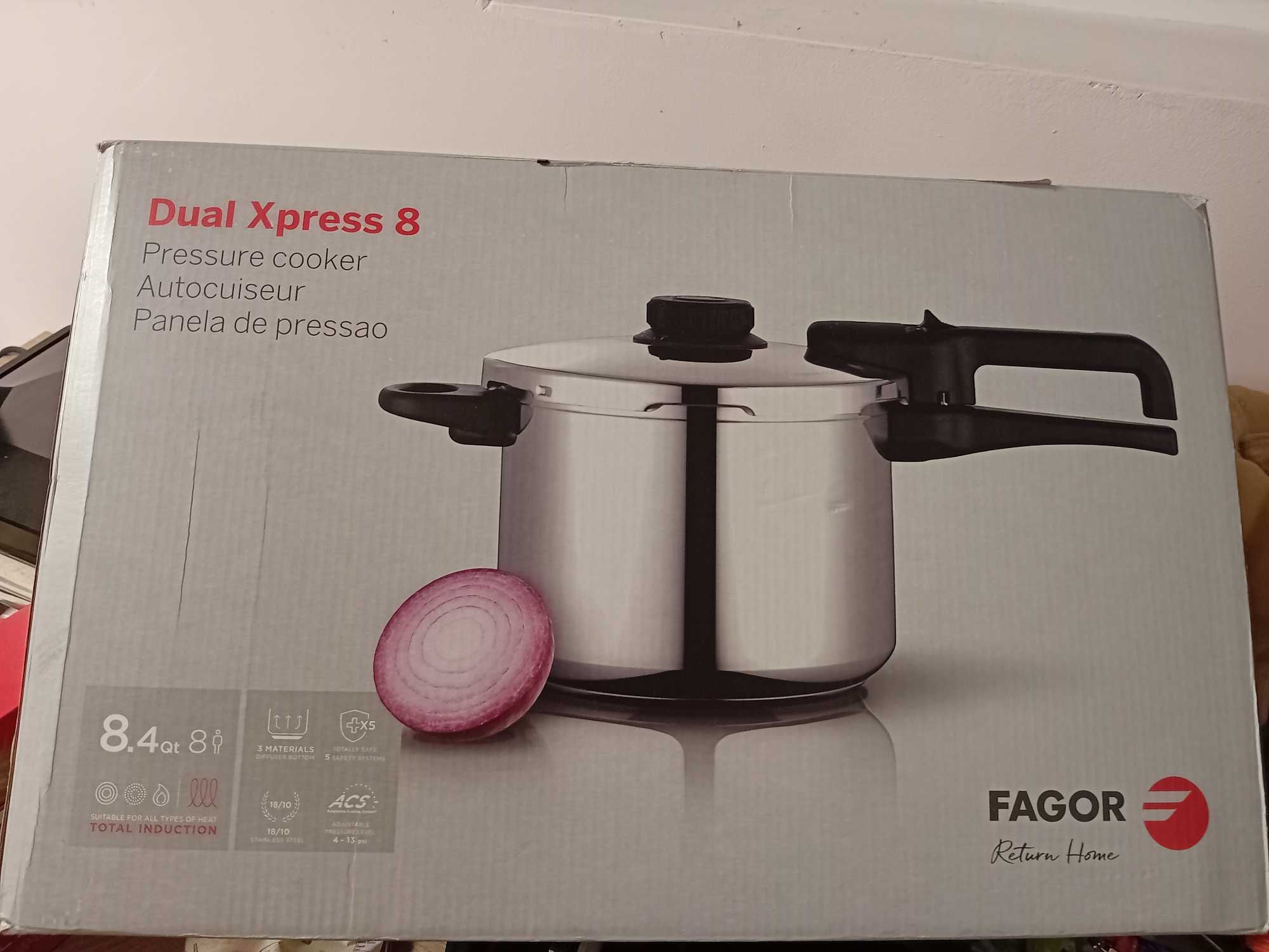 Dual Xpress 8 произход Испания FAGOR 8.4Qt тенджера под налягане