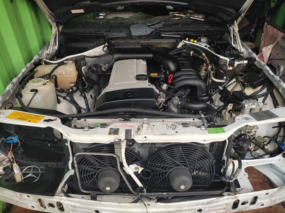 W124 Америка контрактный двигатель акпп бу запчасть мерс фары матор