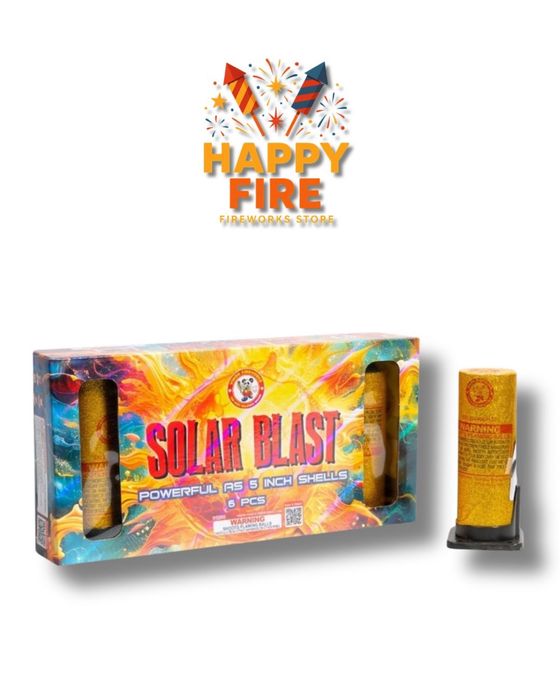 Салют Синглшоты «Solar Blast» 6 зарядов