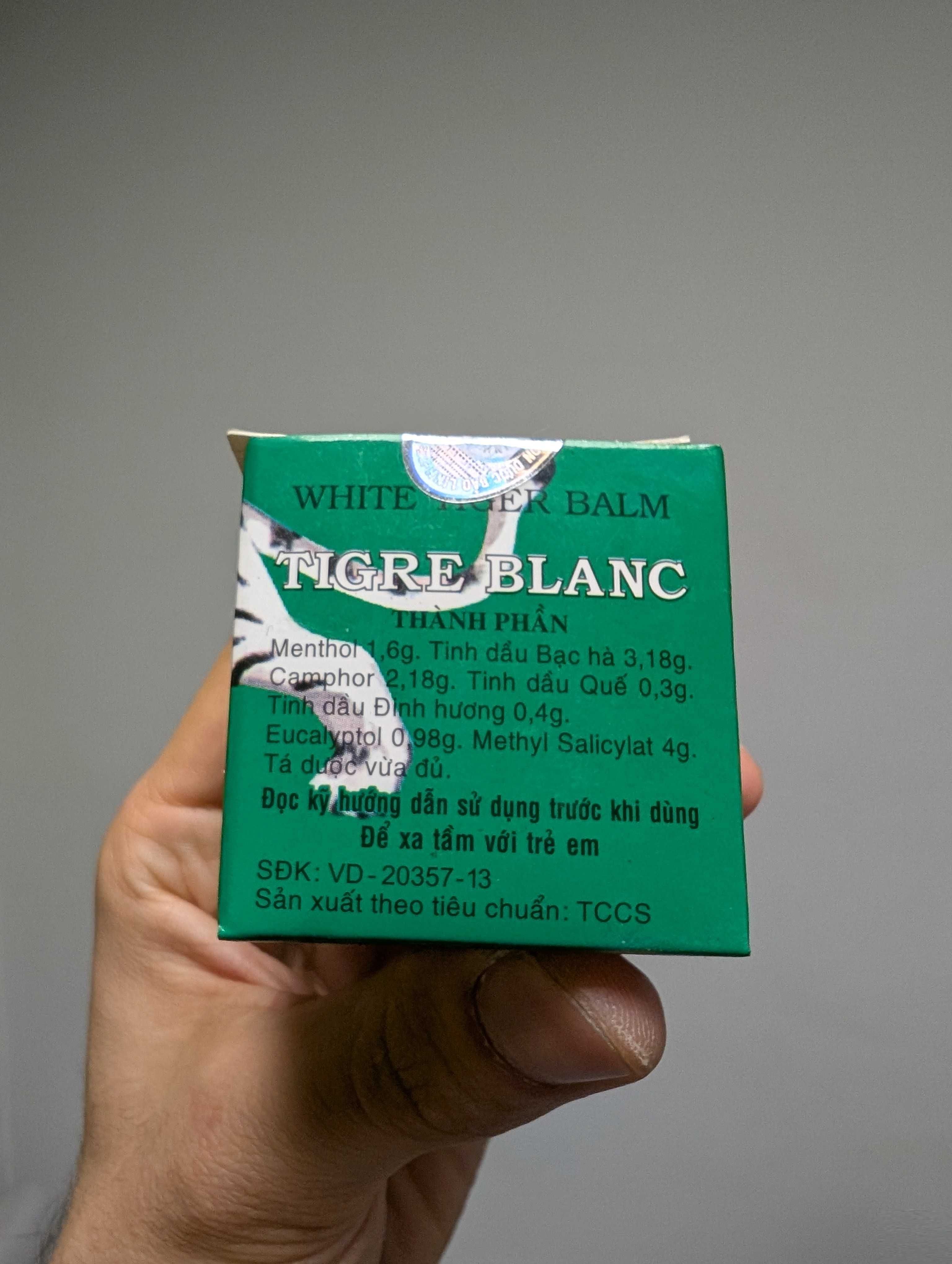 Тирова мас White Tiger Balm - Мазило от Виетнам оригинална рецепта
