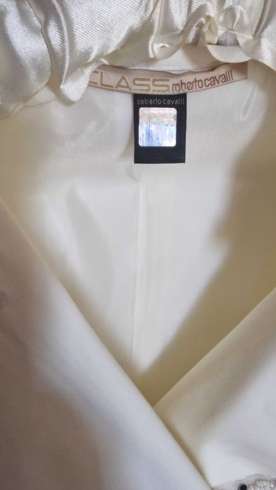 Vand Trench  primavara Alb Roberto Cavalli