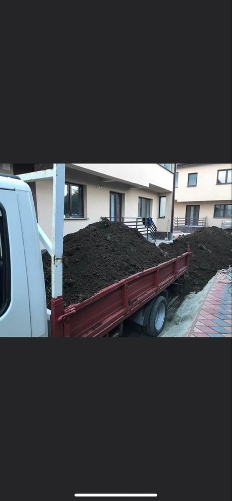 Pamant de padure refuz balastru nisip calcar granit