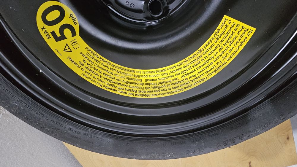 Roata de rezervă slim T 125/70 R18