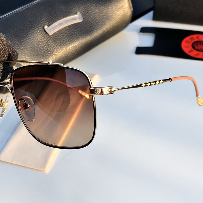 Ochelari Chrome Hearts maro