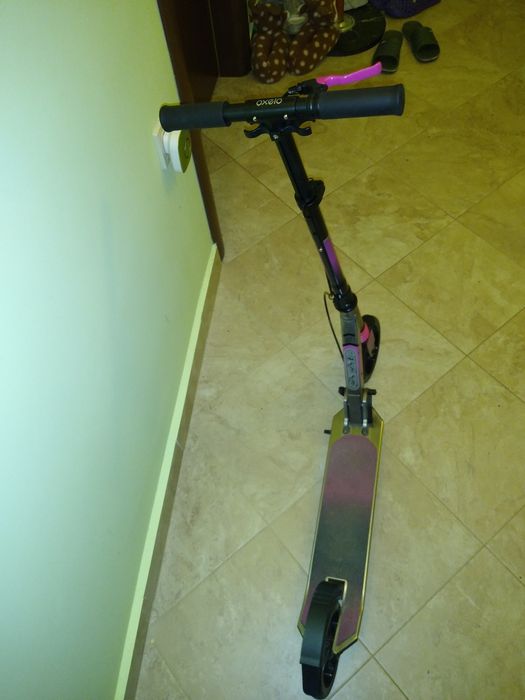 Тротинетка  OXELO MID 9 - XL. Лилав цвят.По-бърза и удобна. ,.