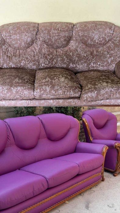 Перетяжка Реставрация Обивка мягкой мебели с гарантией в Алматы