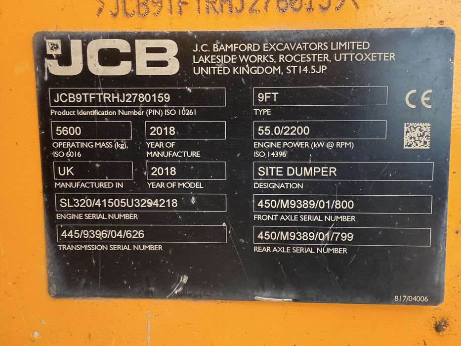De vanzare Dumper JCB , Wacker neuson de 9 T