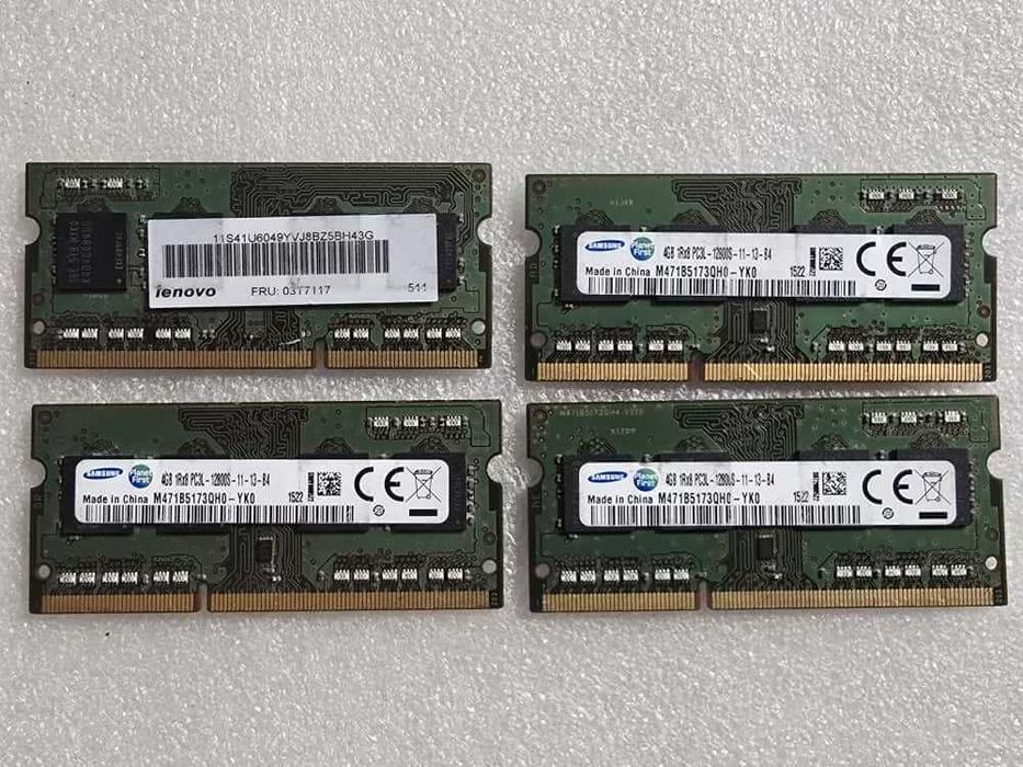 Memorie RAM laptop Samsung 4GB DDR3 1600MHz 1.35V Low Voltage