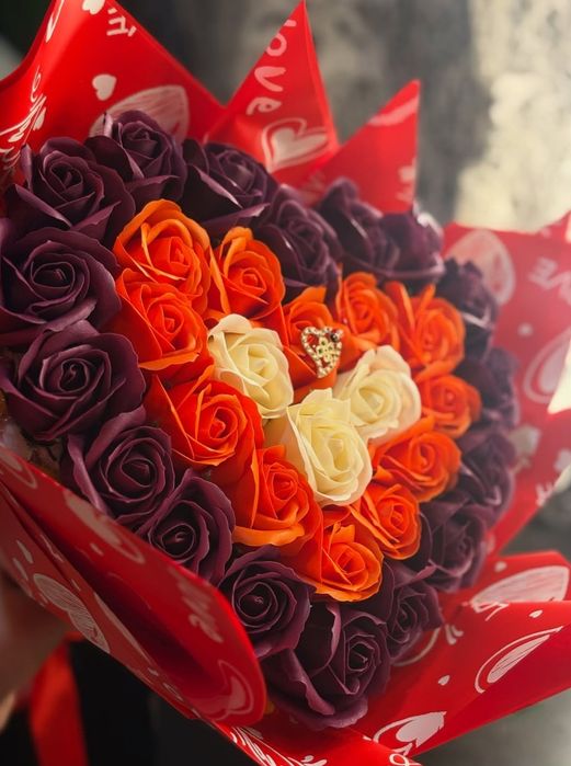 Buchet în Formă de Inimă