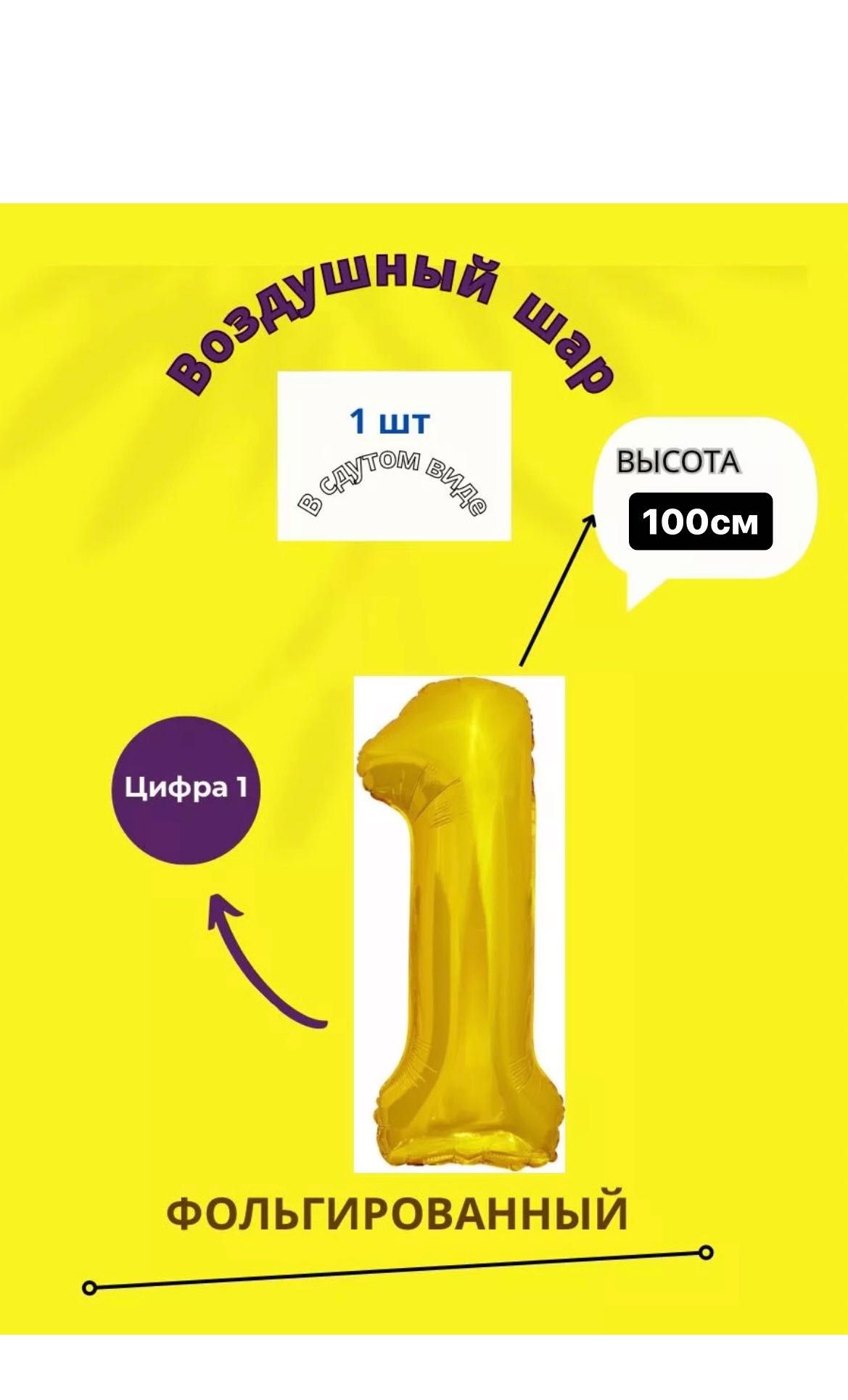 Воздушный шар цифра