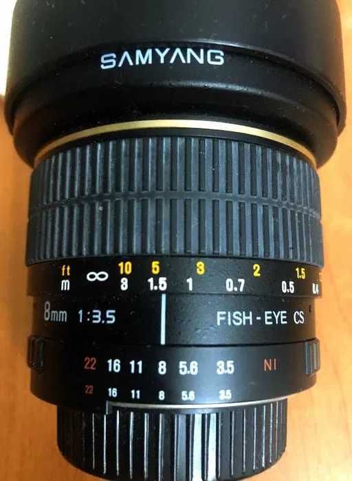 Obiectiv foto SamYang 8 mm f/3.5 Fish-Eye CS