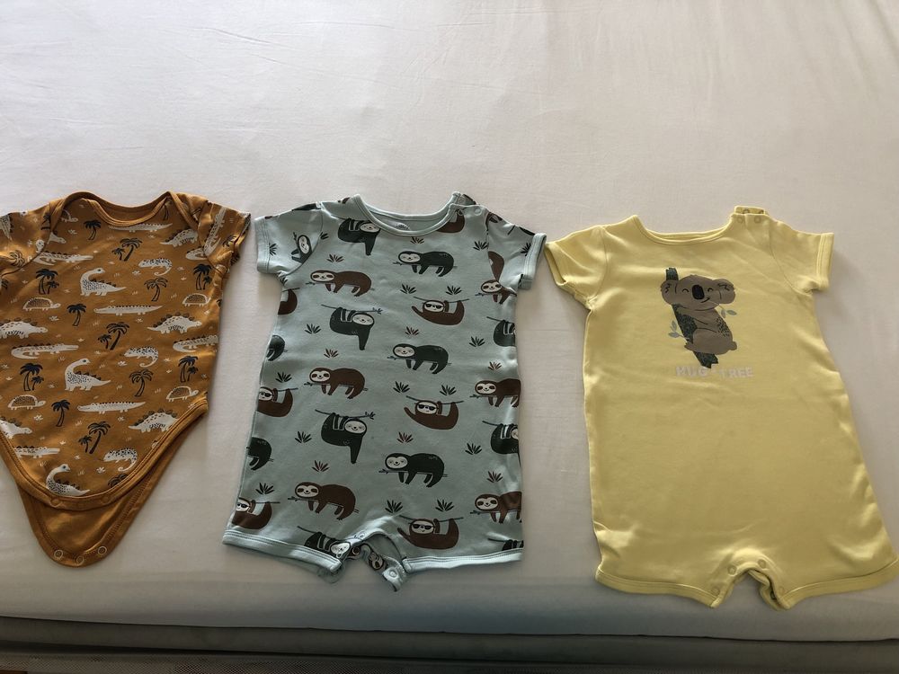 Salopete/pijamale bebe, bumbac, nr.74