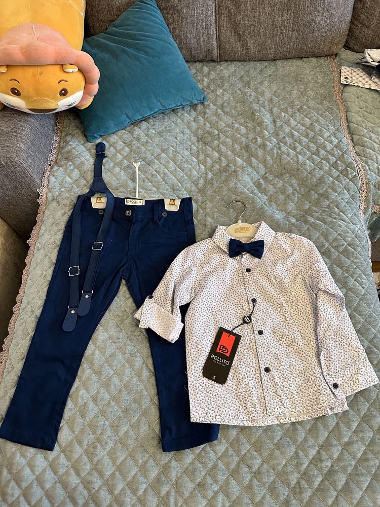 Комплект рубашка и джинсы классика на мальчика