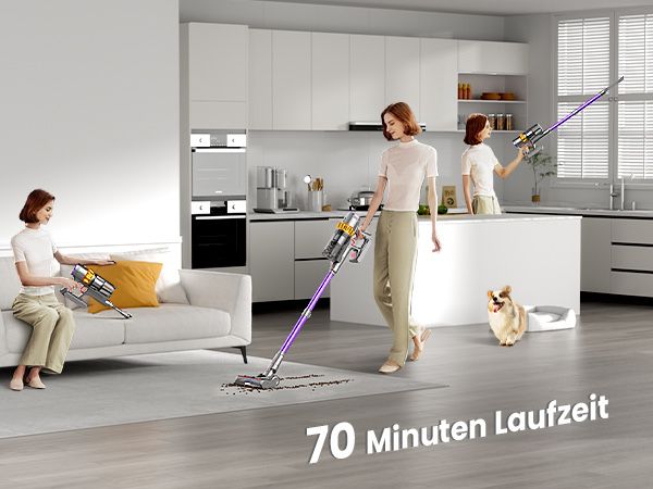 Безжична прахосмукачка Anyson 45000 Pa/550 W/70 минути