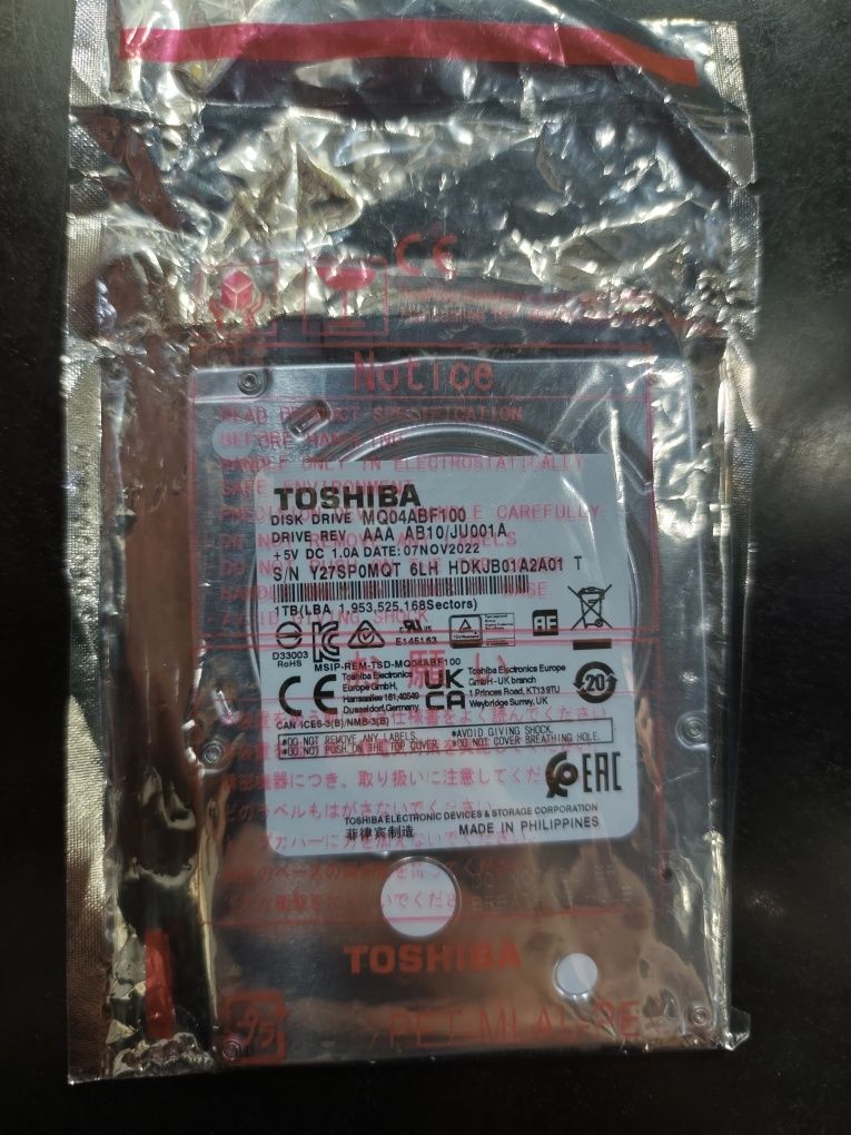 Hdd notebook 1 Tb Toshiba