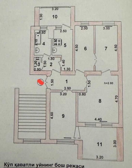 4/4/5 100 м,высокопотолочка,дом Специалистов. Река Анхор, Ташкент Сити