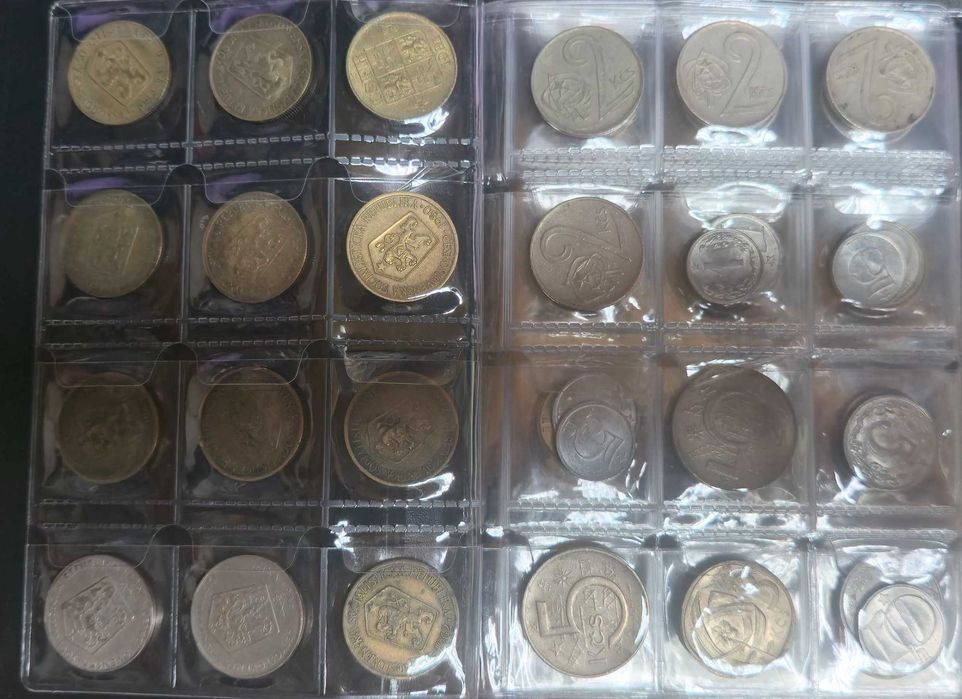 монети ЧЕХОСЛОВАКИЯ 54 бр