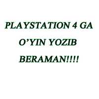 Playstation 4ga o'yin yozib beraman