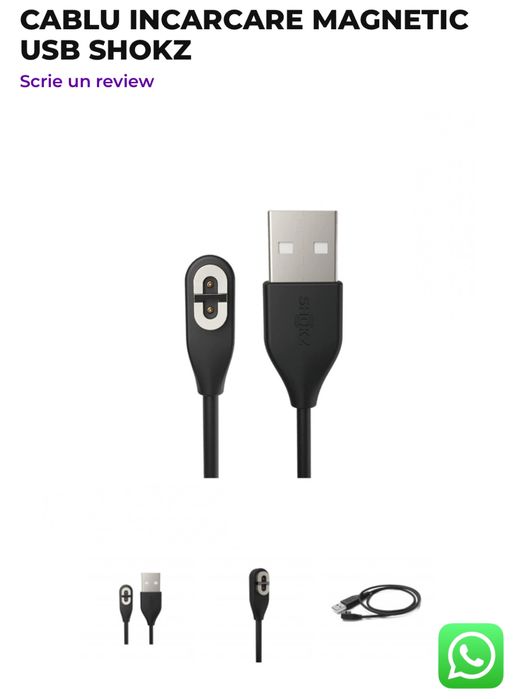 Cablu incarcare magnetic USB Shokz