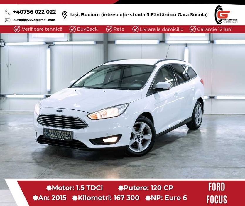 FORD FOCUS BREAK Fab2016 Diesel 15 Euro6 Navi Climatronic Led Jante AL