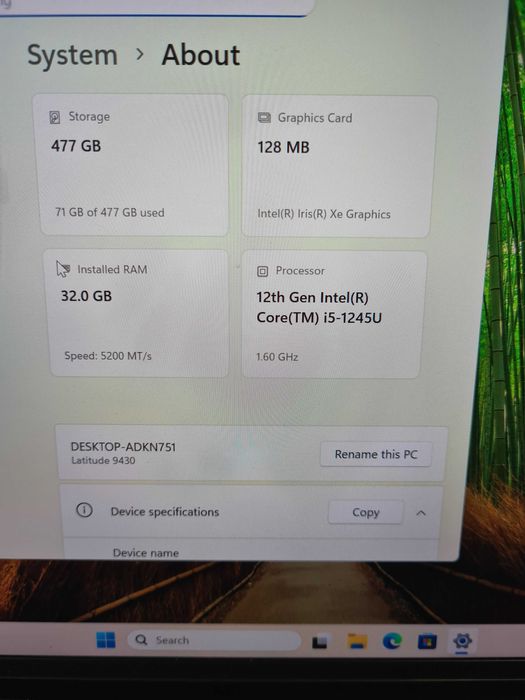 Dell Latitude 9430 i5-1245U / 32GB DDR5/ 512GB SSD - межд гаранция