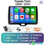 Toyota Yaris 2020+ Navigatie Android 14 QLED Octa-Core 8GB RAM 128GB