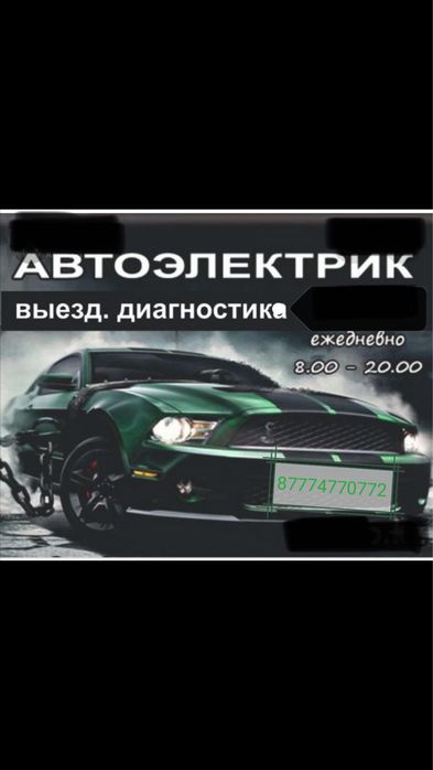 Автоэлектрик на выезд! Заведу на месте.