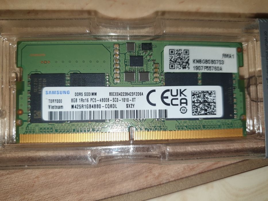 ОЗУ Samsung DDR5 8GB SO‑DIMM 4800 MHz (снято с Acer PHN16‑71)