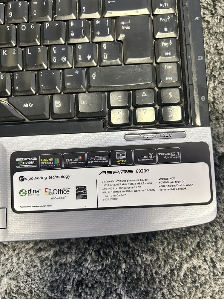 Laptop Acer Aspire 6920G