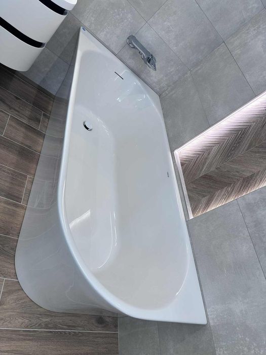 Cada Freestanding Duravit DuraSenja 150x75 cm stanga