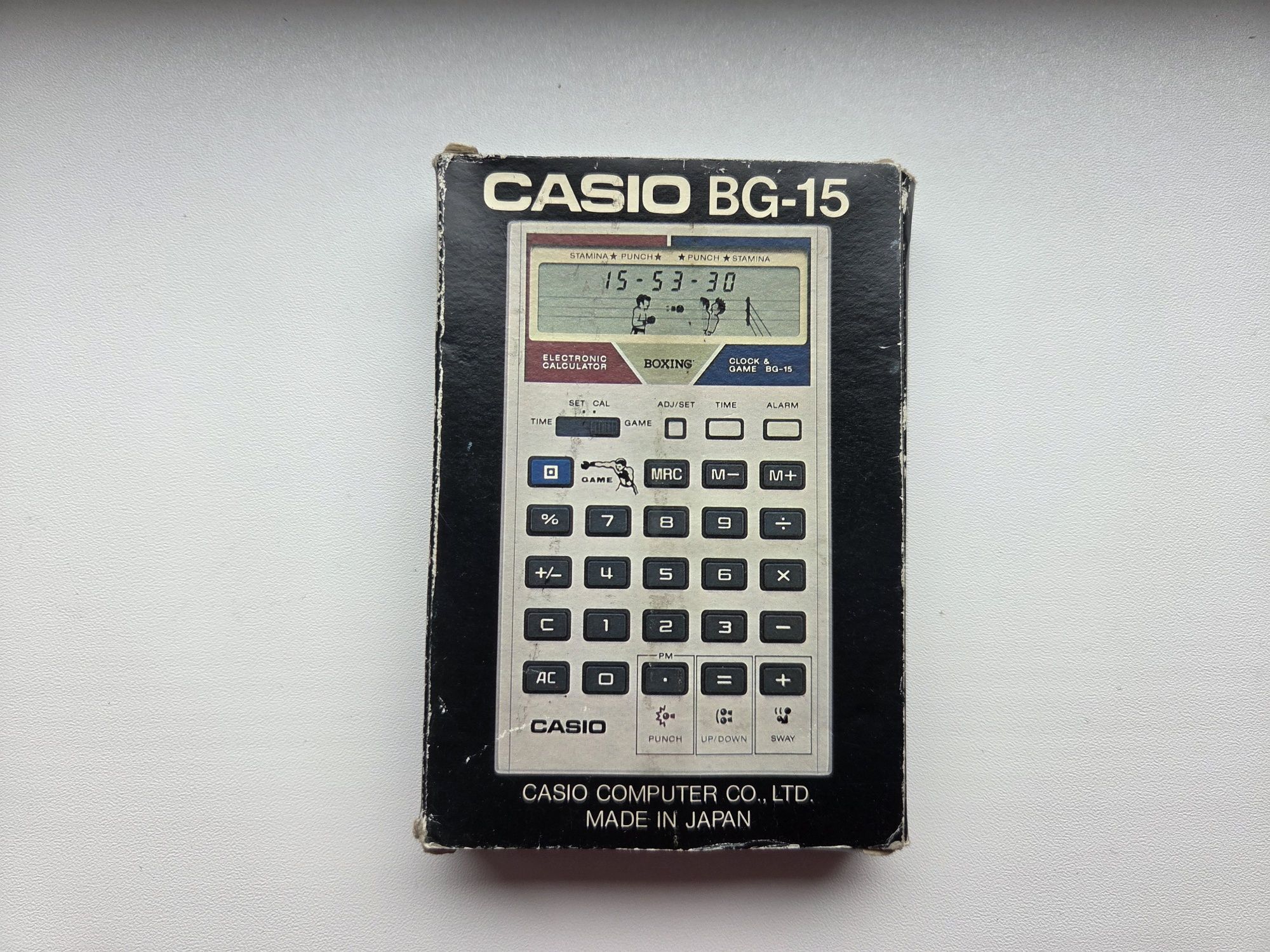 Calculator CASIO BG-15 (cu joc de box) 1981