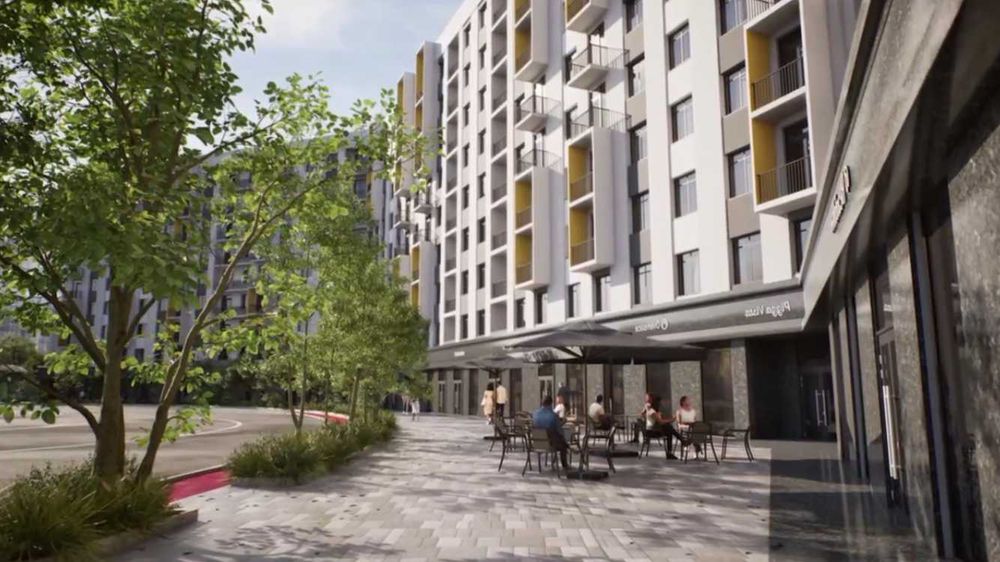 ЖК Fayzli hayot. 2-комнатная, 61 м². г. Ташкент, ТРЦ "Компас"