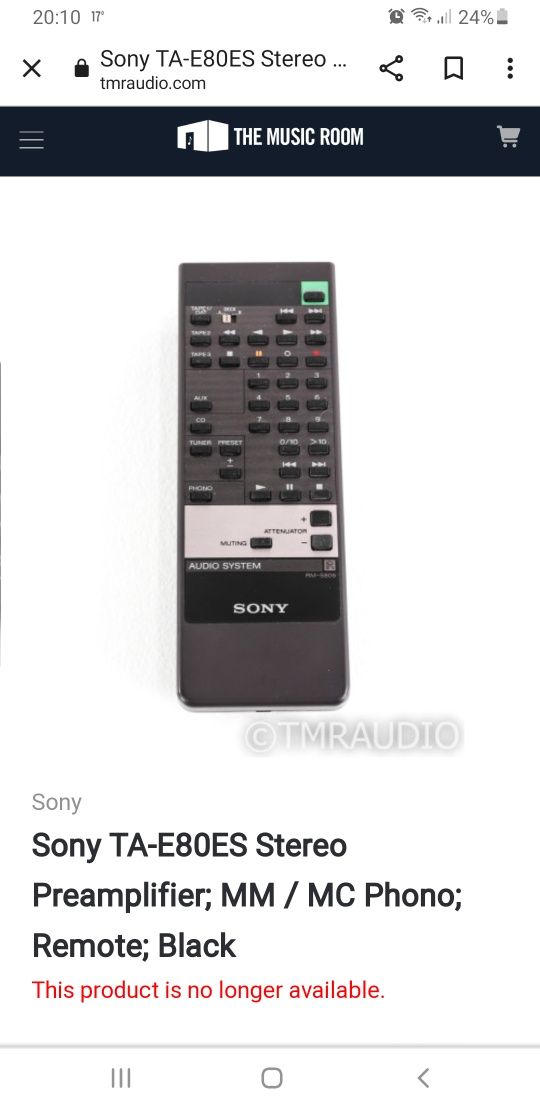 Cumpar telecomanda Sony RM S 806 - RM S 808