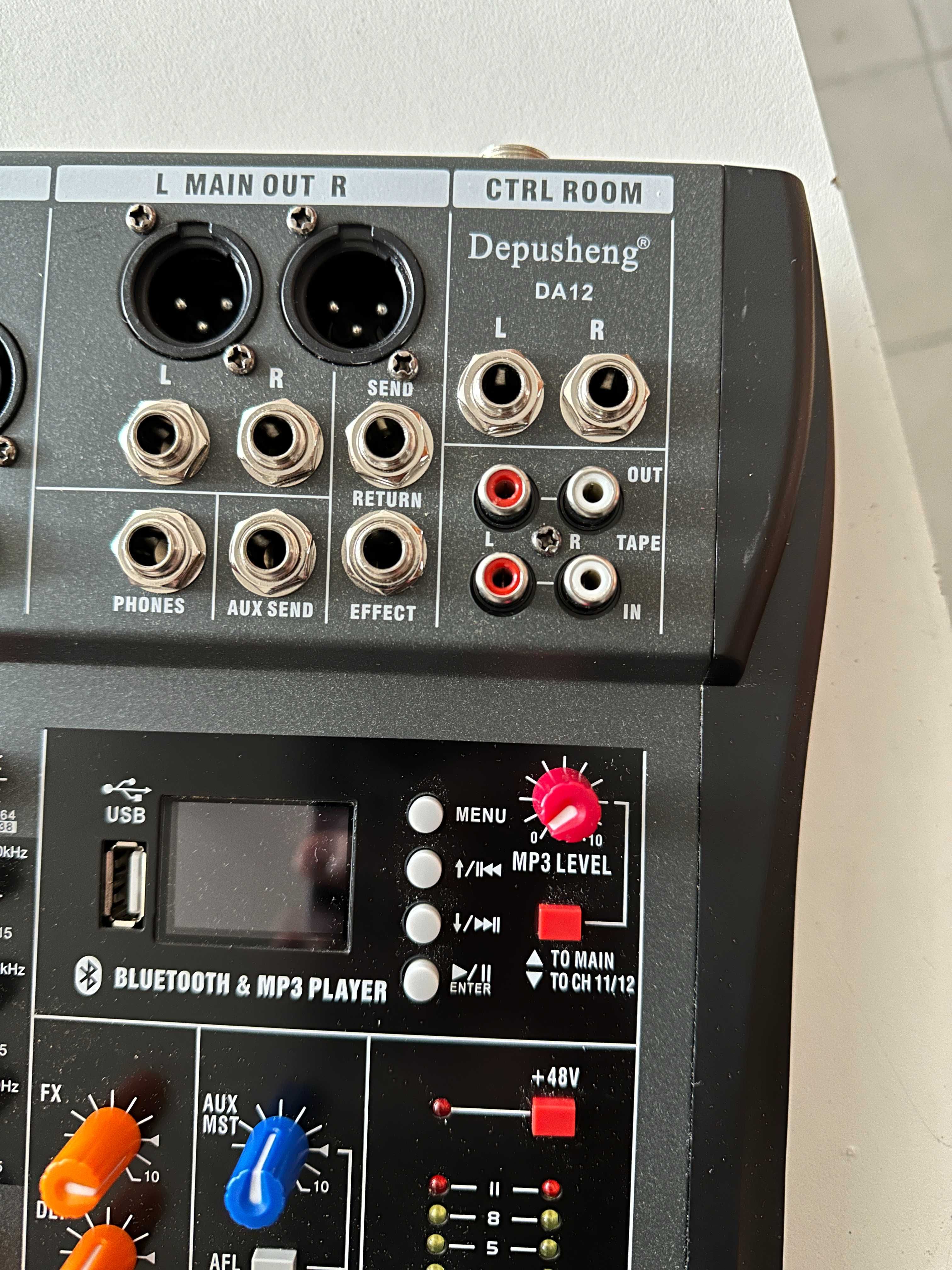 Interfață controler de sunet / mixer DJ Depusheng DA12 cu unitate USB