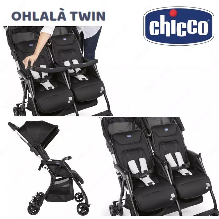 Juda qulay Egizaklar kolyaskasi- Chicco OHLALÀ TWIN