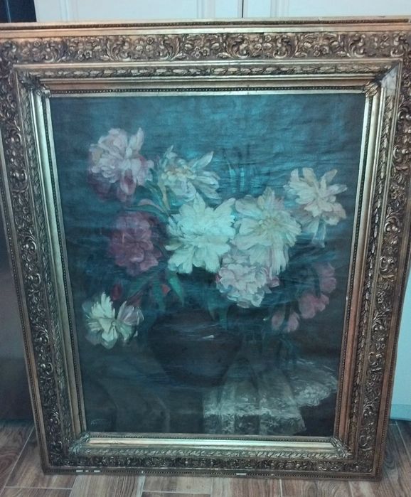 Vanzare pictura in ulei antica cu dimensiuni mari!