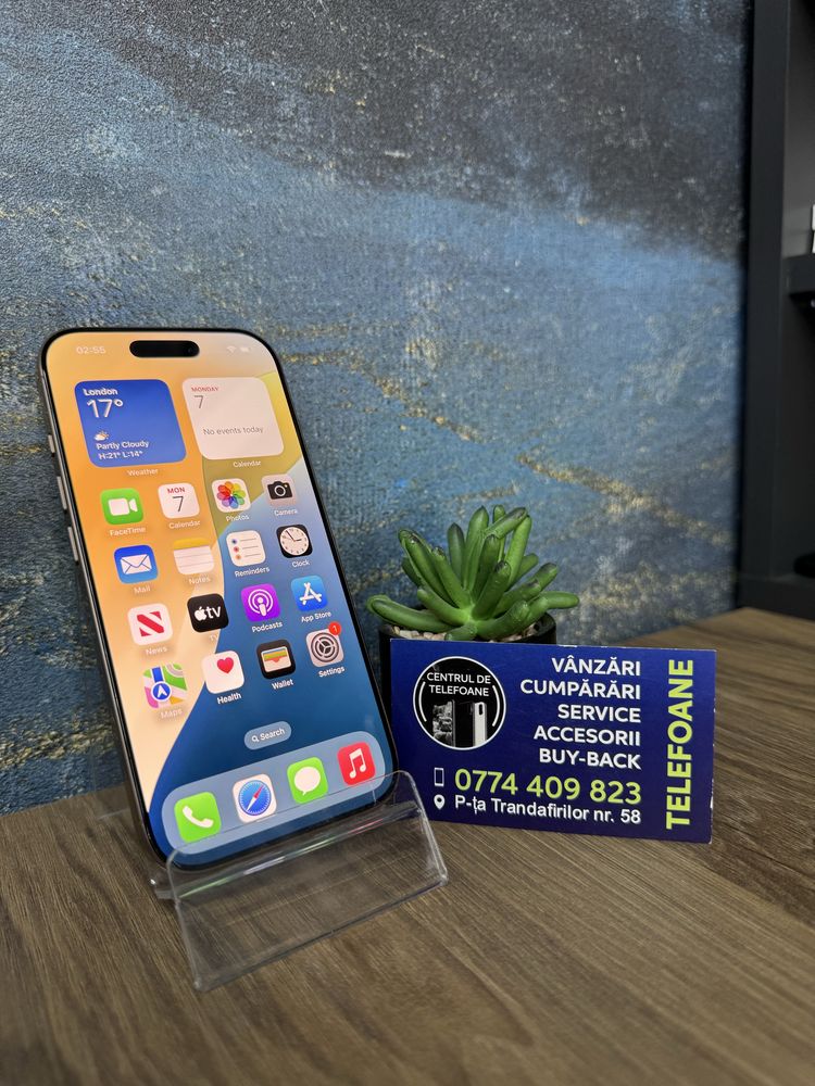 Iphone 16 pro/128 gb /2 ani garantie Centrul de Telefoane/rate