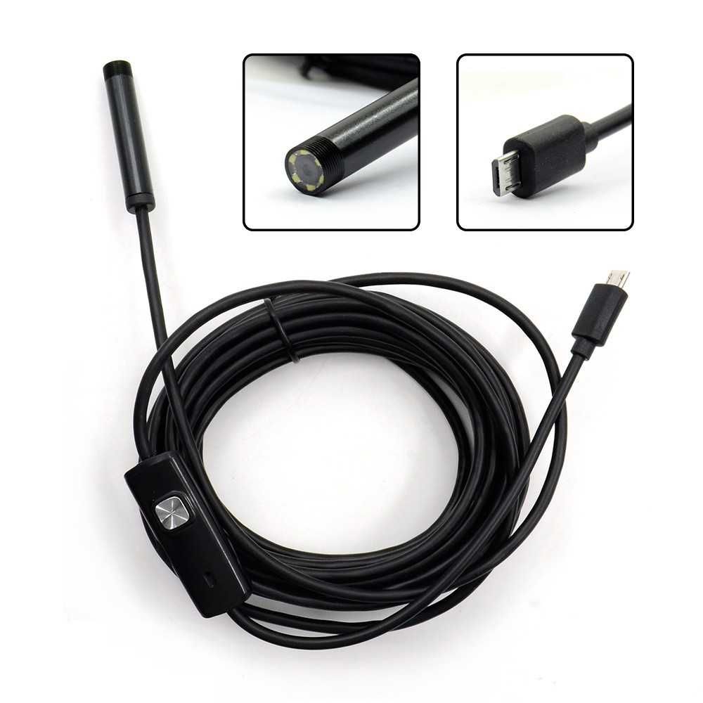 Ендоскопска камера за смартфон EN20, гъвкава, IP67, LED осв., 3 м